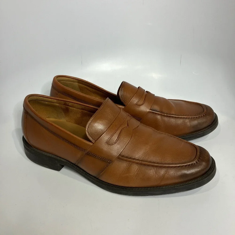 Cole Haan Hawthorne Penny‎ loafers cognac leather men's size 11 professional